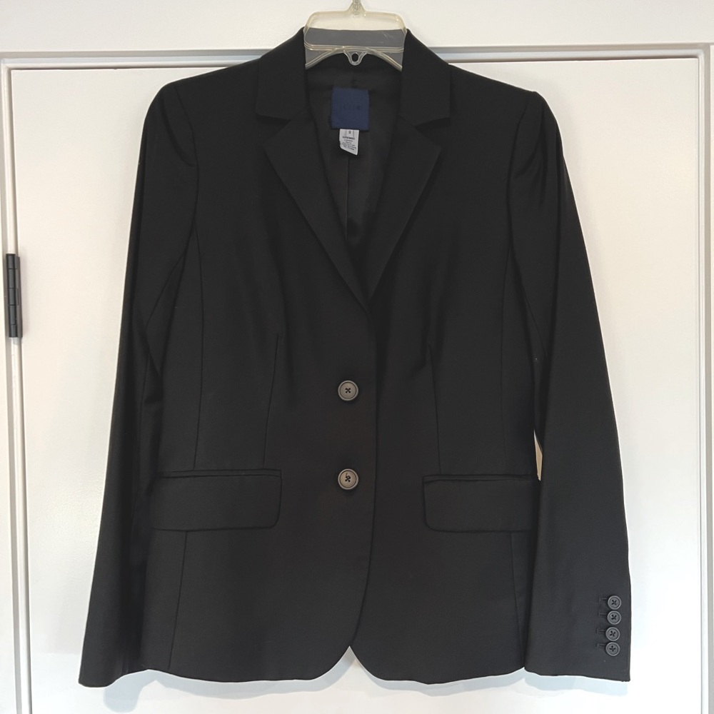 J. Crew Fitted Black Blazer